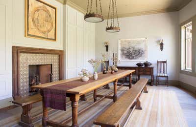  Craftsman Family Home Dining Room. Marin County by Huniford Design Studio.