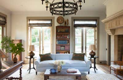  Craftsman Family Home Living Room. Marin County by Huniford Design Studio.