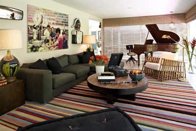  Eclectic Family Home Living Room. Mid-Century Canyon by Kishani Perera Inc..