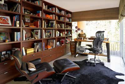  Eclectic Family Home Office and Study. Mid-Century Canyon by Kishani Perera Inc..