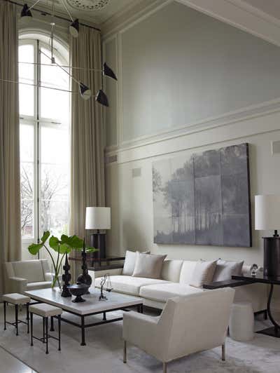  Eclectic Family Home Living Room. Parisian Townhouse in New York by Kathryn Scott Design Studio.