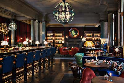  Eclectic Restaurant Open Plan. Scarfes Bar by Martin Brudnizki Design Studio.