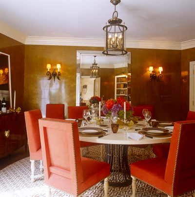 Eclectic Country House Dining Room. Long Island Residence by Brian J. McCarthy Inc..