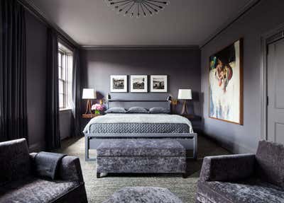  Eclectic Family Home Bedroom. West Village Townhouse by Shawn Henderson Interior Design.