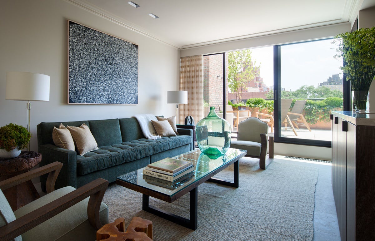 Eclectic Living Room in New York, NY by Shawn Henderson Interior Design Eclectic Sunroom New York Eclectic Sunroom New York Eclectic Living Room in New York, NY by Shawn Henderson Interior Design