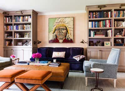  Eclectic Family Home Office and Study. Westchester Home by Sara Gilbane Interiors.
