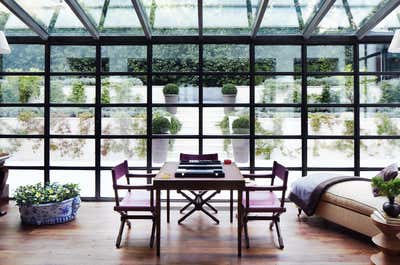  Transitional Family Home Office and Study. Monaco Villa by Timothy Whealon Inc..