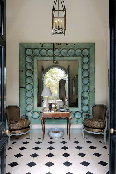  Eclectic Country House Entry and Hall. Country House in Connecticut by Robert Couturier, Inc..