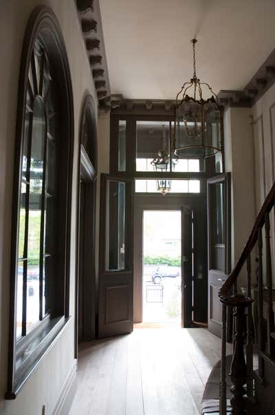  Eclectic Family Home Entry and Hall. Four Storey Victorian Town House by Riviere Interiors.