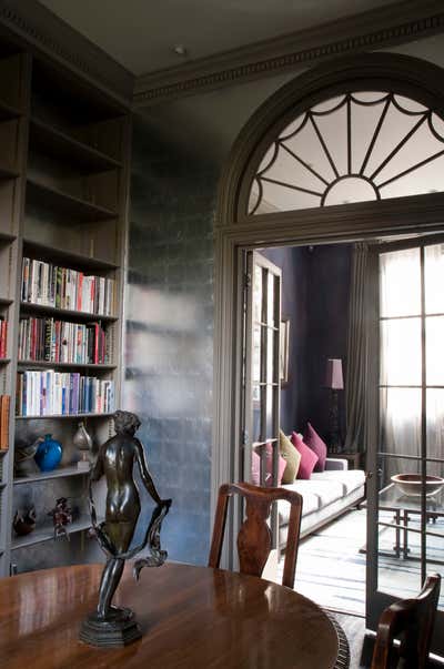  Eclectic Family Home Office and Study. Four Storey Victorian Town House by Riviere Interiors.