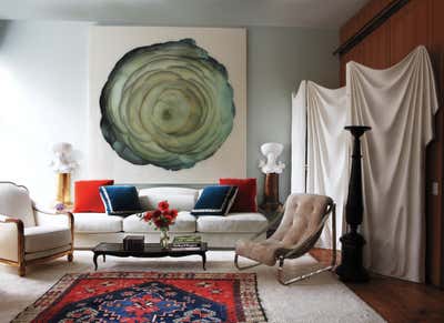  Eclectic Apartment Living Room. Soho Loft by Robert Couturier, Inc..
