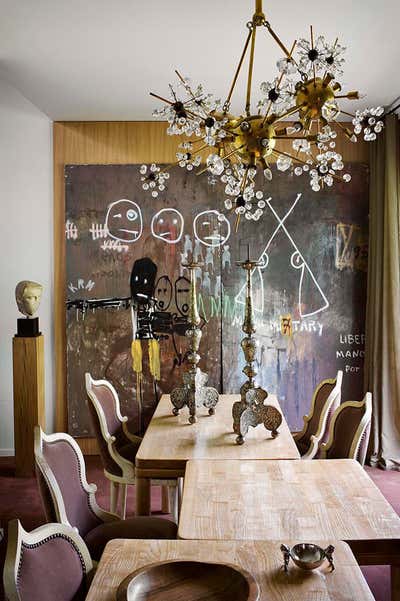 Eclectic Dining Room. Penthouse by Suduca & Mérillou.