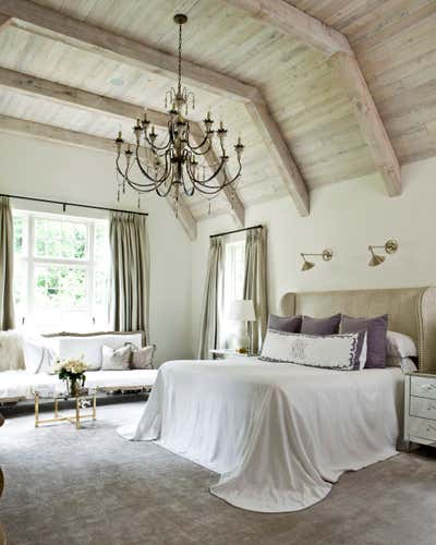  English Country Family Home Bedroom. Authentic by Suzanne Kasler Interiors.