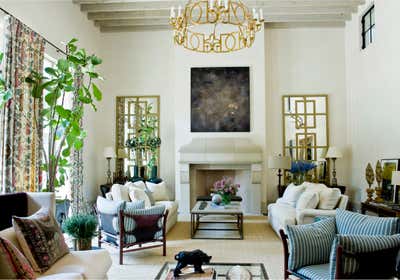  English Country Living Room. Authentic by Suzanne Kasler Interiors.