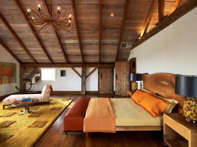  Country House Bedroom. Modern Barn in Connecticut  by John Barman Inc.