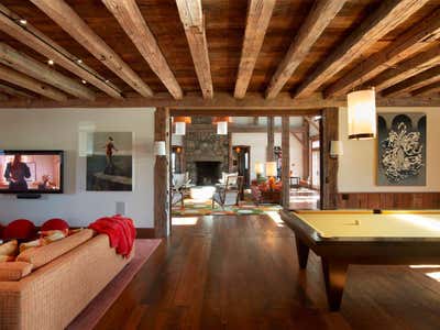  Farmhouse Office and Study. Modern Barn in Connecticut  by John Barman Inc.