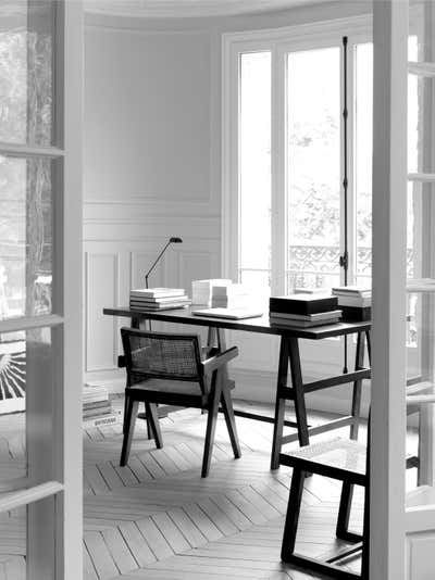  French Apartment Office and Study. RK Apartment by Nicolas Schuybroek Architects.