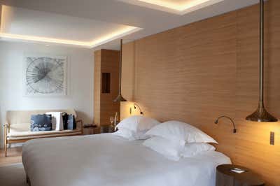 French Hotel Bedroom. Hotel Marignan by Pierre Yovanovitch Architecture d'Intérieur.