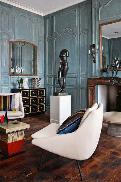  French Family Home Office and Study. Historic Hotel Particulier (Mansion) by Suduca & Mérillou.