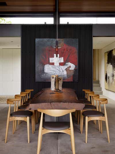  Industrial Family Home Dining Room. Mill Valley Courtyard Residence by Aidlin Darling Design.