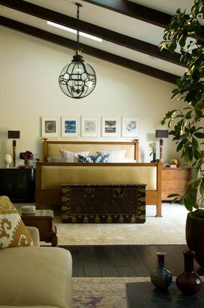  Mediterranean Vacation Home Bedroom. Halvern by Kim Alexandriuk Design.