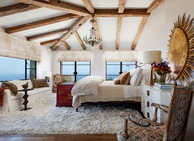  Mediterranean Family Home Bedroom. Tuscan-Style Coastal Home by Philip Nimmo Inc..