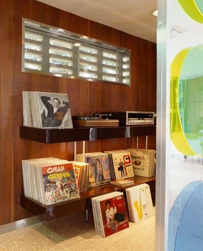  Mid-Century Modern Beach House Bar and Game Room. Miami Mid-century by Doug Meyer Studio.