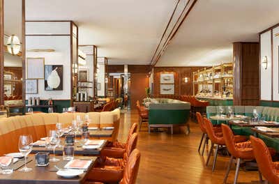  Mid-Century Modern Restaurant Open Plan. Café Boulud by Martin Brudnizki Design Studio.