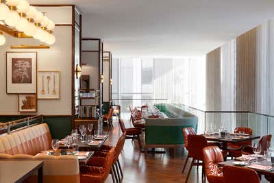  Mid-Century Modern Restaurant Open Plan. Café Boulud by Martin Brudnizki Design Studio.