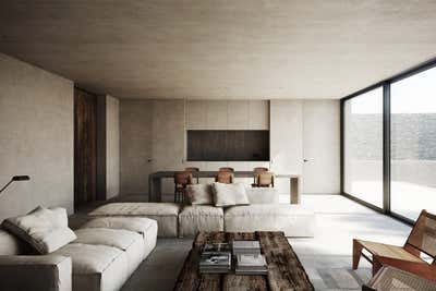 Minimalist Living Room. S House by Nicolas Schuybroek Architects.