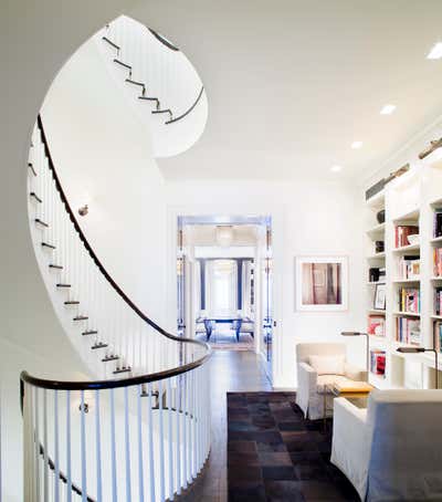  Modern Family Home Entry and Hall. French Modern Townhouse by Peter Pennoyer Architects.
