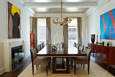  Modern Apartment Dining Room. Classic New York Park Avenue by John Barman Inc.