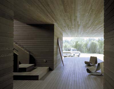  Modern Beach House Patio and Deck. House On A Barrier Island by Christoff:Finio Architecture.