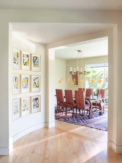  Modern Family Home Dining Room. Los Angeles Modern by Suzanne Rheinstein & Associates.