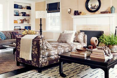  Preppy Family Home Living Room. Linda Vista by Burnham Design.