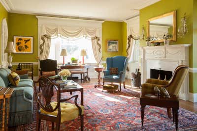  Regency Family Home Living Room. Delaware House by Brockschmidt & Coleman LLC.