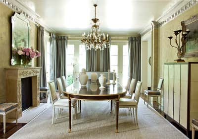  Regency Dining Room. At Home by Suzanne Kasler Interiors.