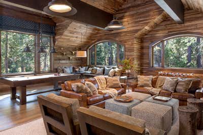 Rustic Bar and Game Room. Lake Tahoe by Jeff Andrews - Design.