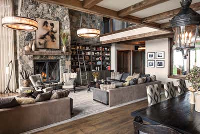  Transitional Vacation Home Living Room. Lake Tahoe by Jeff Andrews - Design.