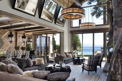  Rustic Vacation Home Living Room. Lake Tahoe by Jeff Andrews - Design.