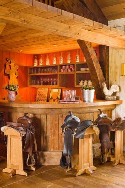  Rustic Country House Bar and Game Room. Rustic Redux by Cullman & Kravis Inc..