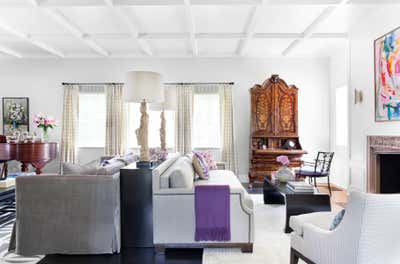  Traditional Family Home Living Room. Beverly Hills by Burnham Design.