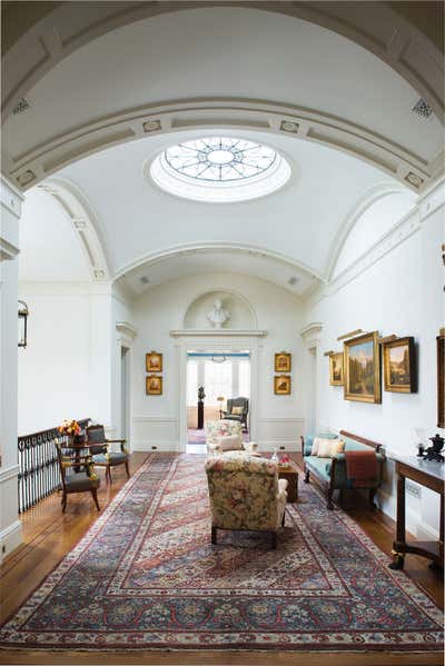  Traditional Country House Living Room. Drumlin Hall by Peter Pennoyer Architects.