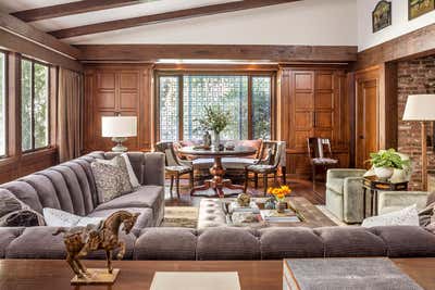  Traditional Family Home Living Room. Holmby Hills Residence by Annette English + Associates.