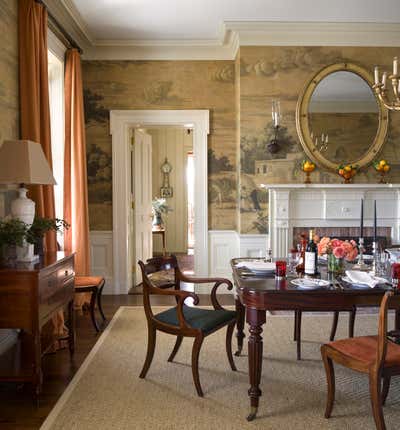  Traditional Family Home Dining Room. Longfield Farm by G. P. Schafer Architect.