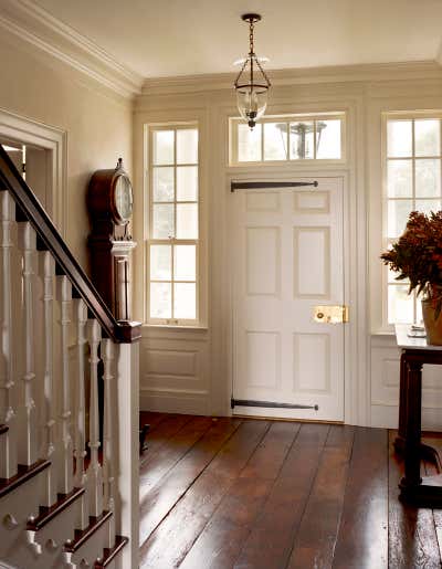  Traditional Country House Entry and Hall. Willow Grace Farm by G. P. Schafer Architect.