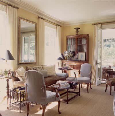  Traditional Country House Living Room. Middlefield by G. P. Schafer Architect.
