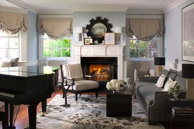  Traditional Family Home Living Room. Manhattan Beach by Burnham Design.