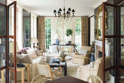  Traditional Family Home Living Room. Boxwood by G. P. Schafer Architect.