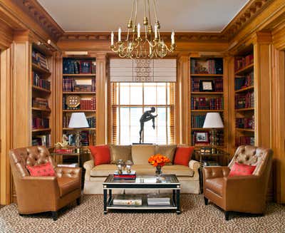  Transitional Apartment Office and Study. Glamorous Park Avenue Apartment by Cullman & Kravis Inc..